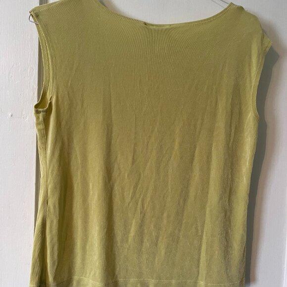 Coldwater Creek Womens Medium Sleeveless Top in Light Green - Picture 4 of 4